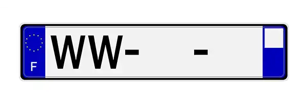 les plaques d'immatriculation WW françaises sont reconnues dans quelques pays en UE